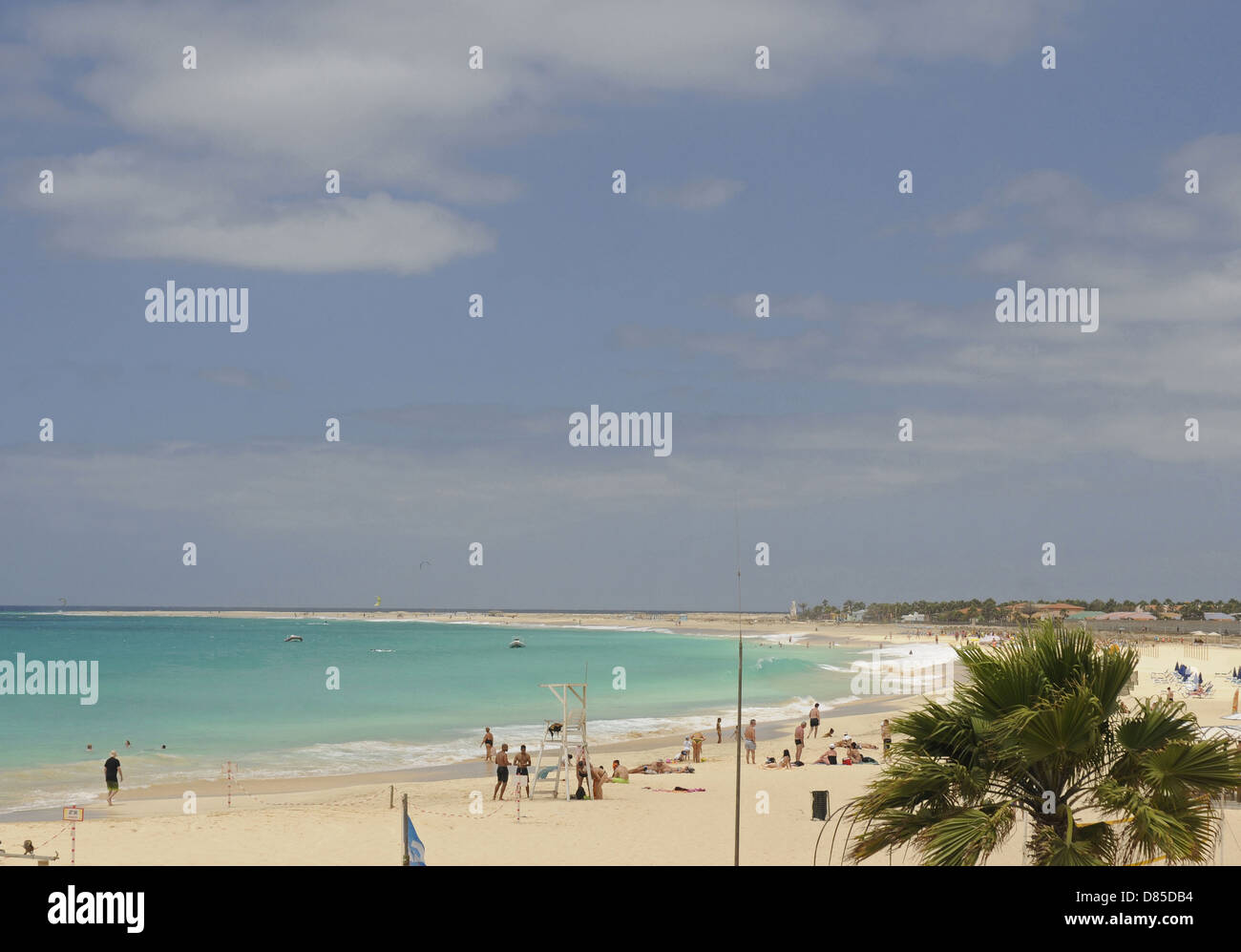 Santa Maria Beach Île de Sal au Cap Vert Banque D'Images