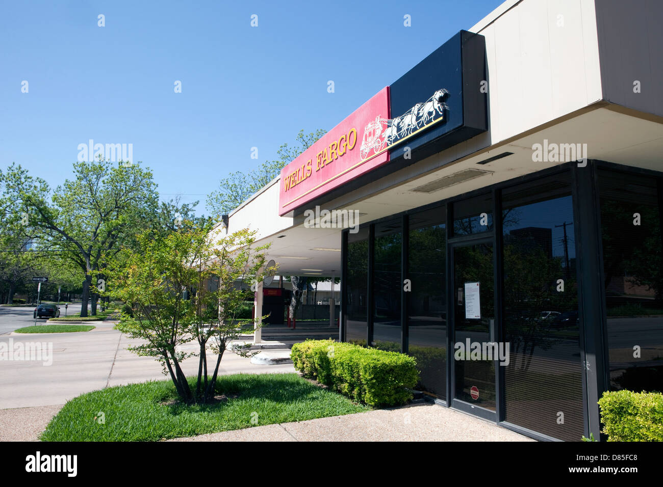 Vue d'une unité de la direction générale de la Wells Fargo à Austin, Texas Banque D'Images