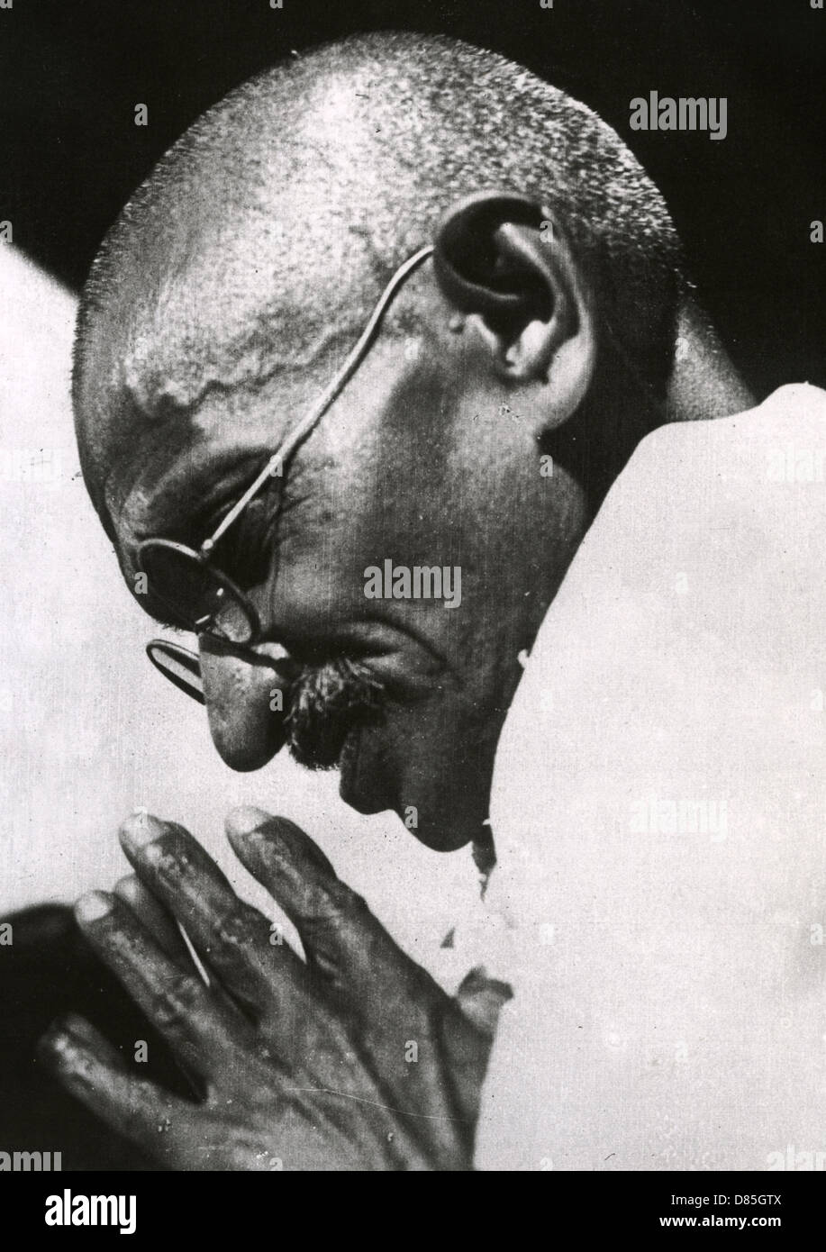 MAHATMA GANDHI (1869-1948) l'indépendance de l'Inde chef Banque D'Images