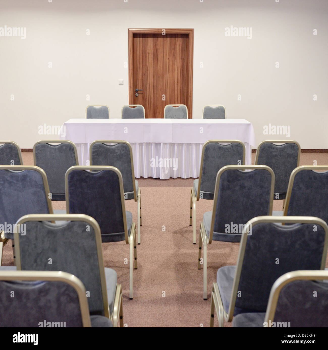 Salle de conférence de presse vide Banque D'Images