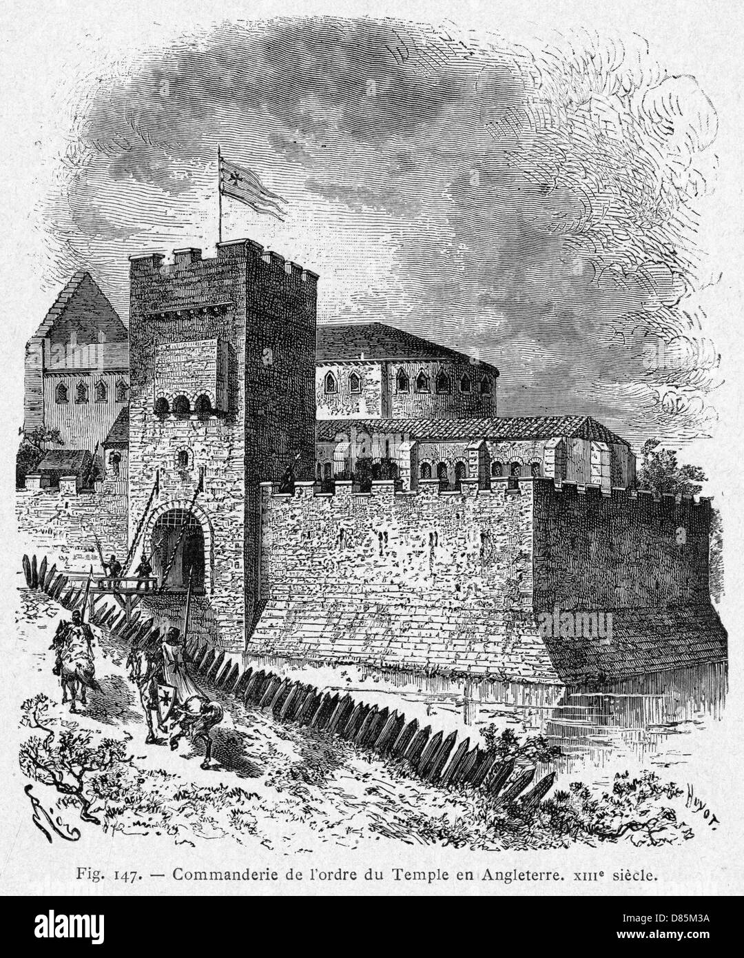 TEMPLE, 8TH SIÈCLE Banque D'Images