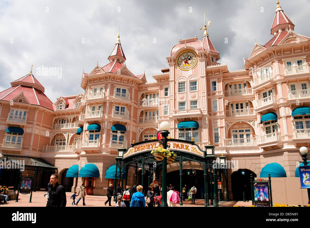 Parc Disneyland, Paris, Château. Banque D'Images