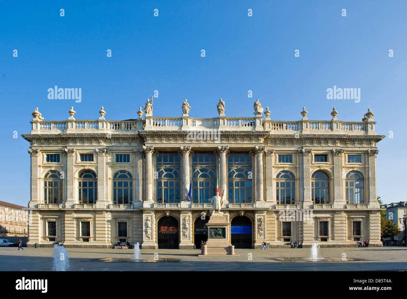 Italie Piémont Turin Le Palazzo Madama Banque D'Images