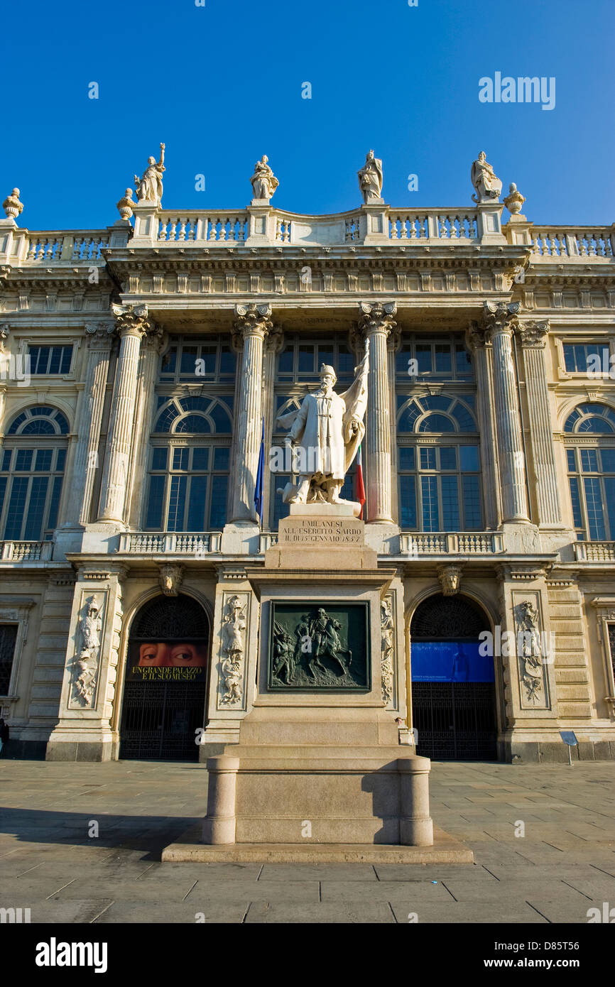 Italie Piémont Turin Le Palazzo Madama Banque D'Images