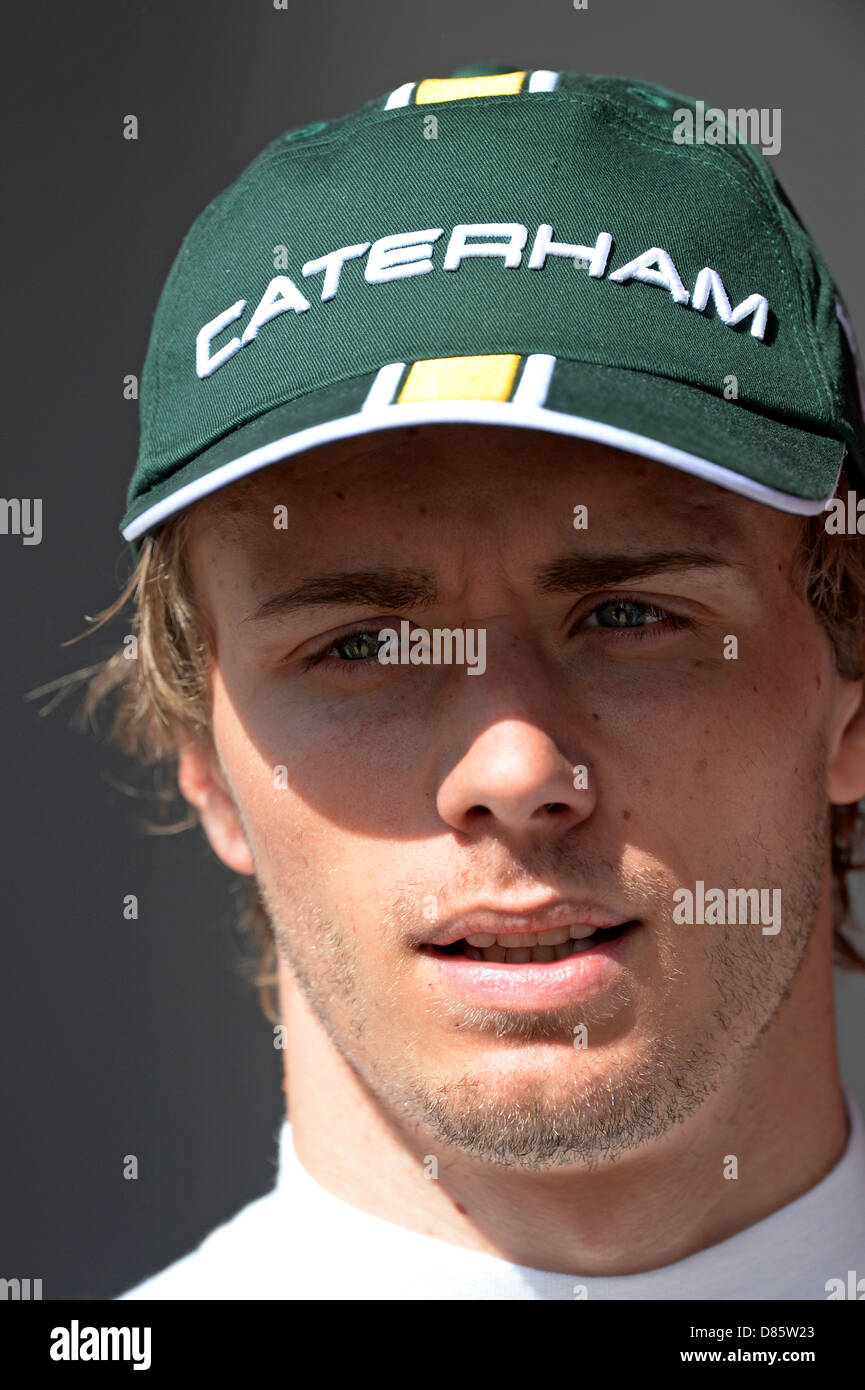 Portrait de Charles Pic (FRA), Caterham CT03 en Espagne durant la course de Grand Prix de Formule 1 2013 Banque D'Images