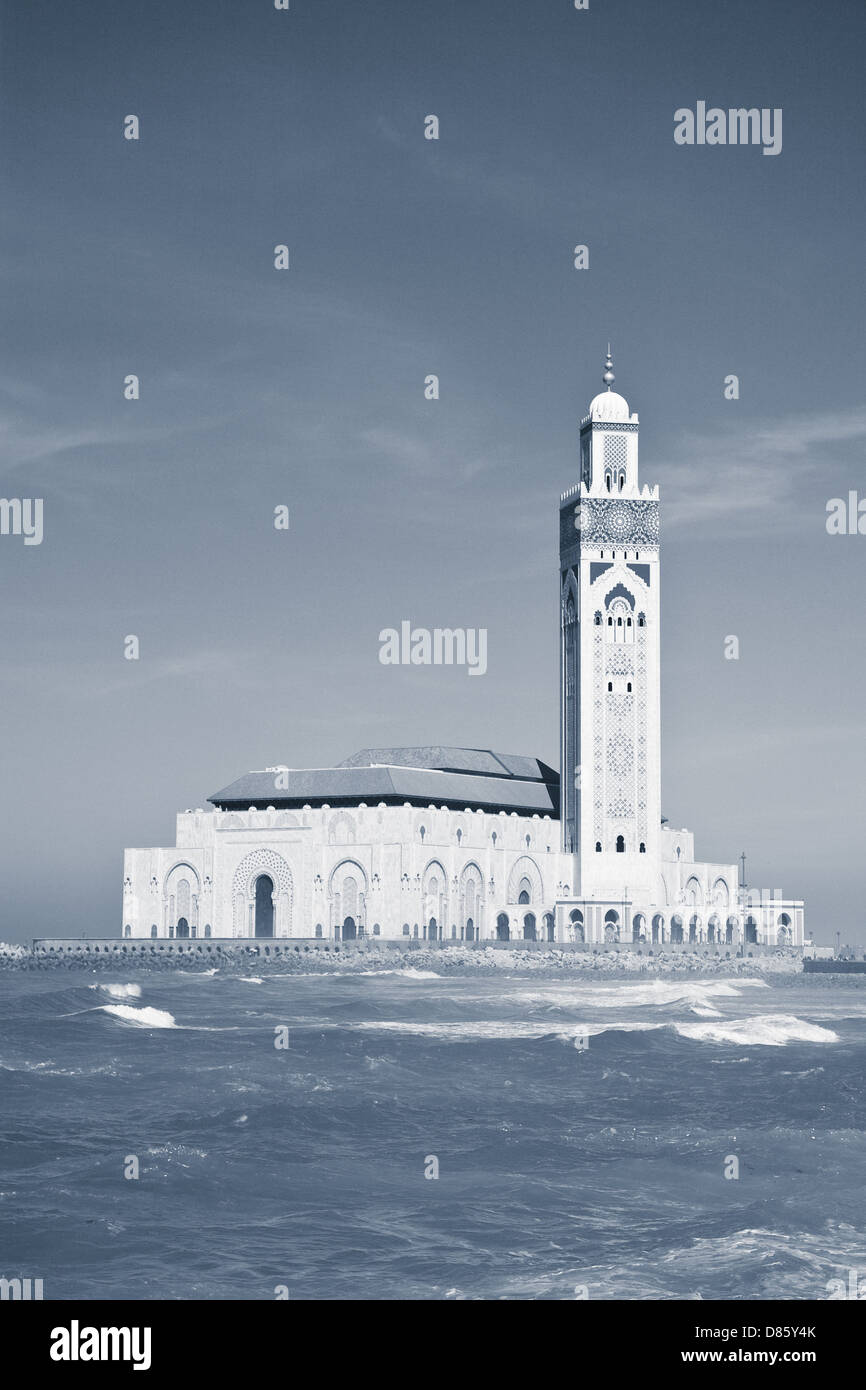 Mosquée Hassan II Banque D'Images