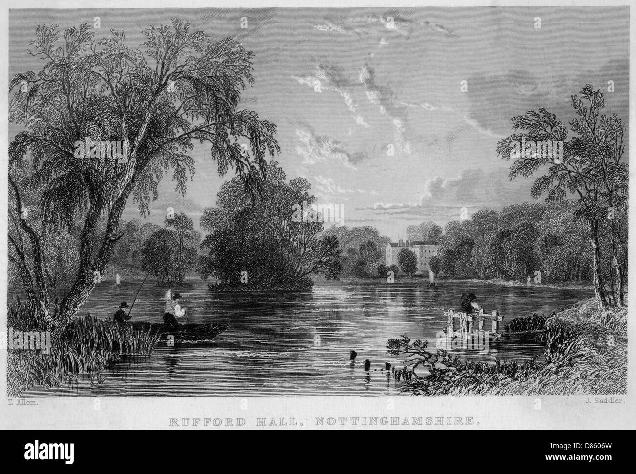 Rufford Hall, Nottinghamshire Banque D'Images