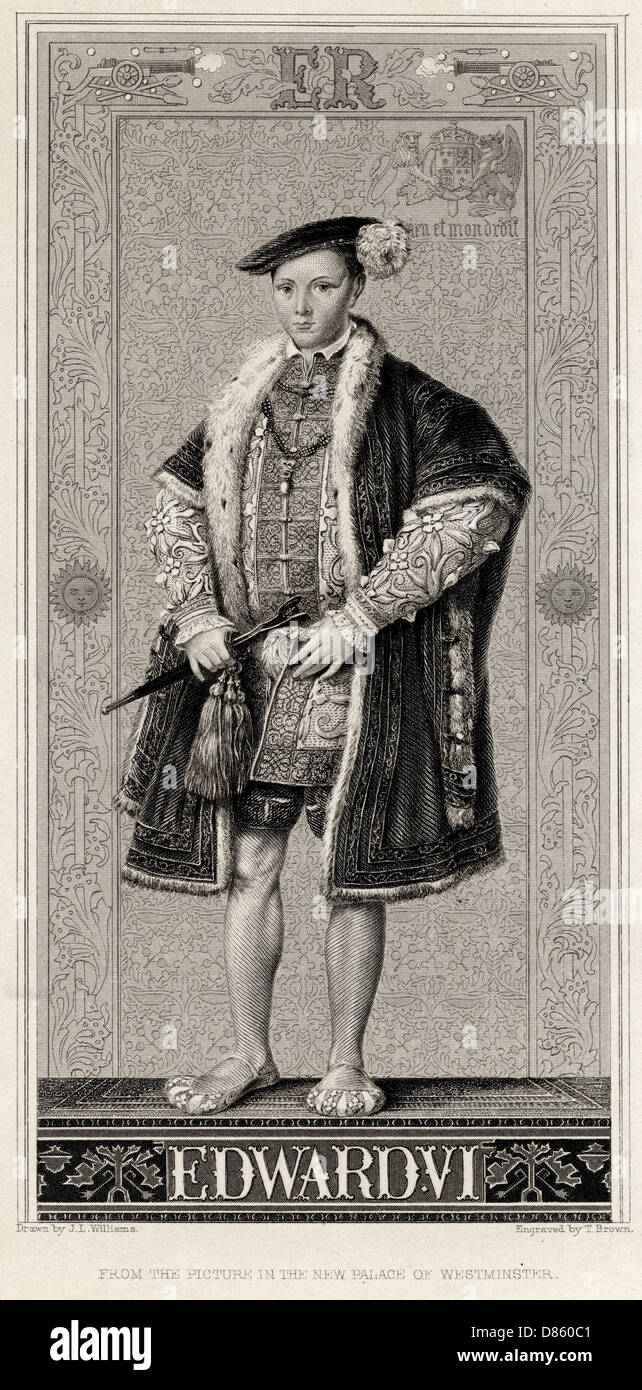 Roi Edward VI d'Angleterre Banque D'Images