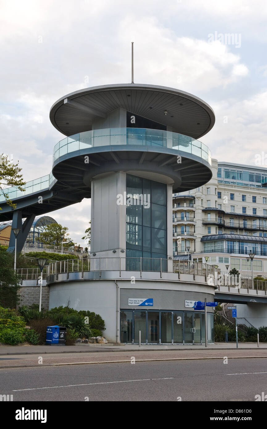 Pier hill ascenseurs, Southend on Sea. Tour d'observation.. Banque D'Images