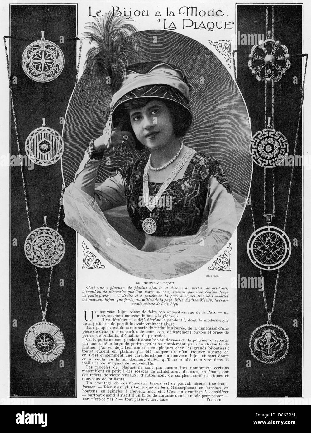 Assiette à bijoux mode Banque D'Images