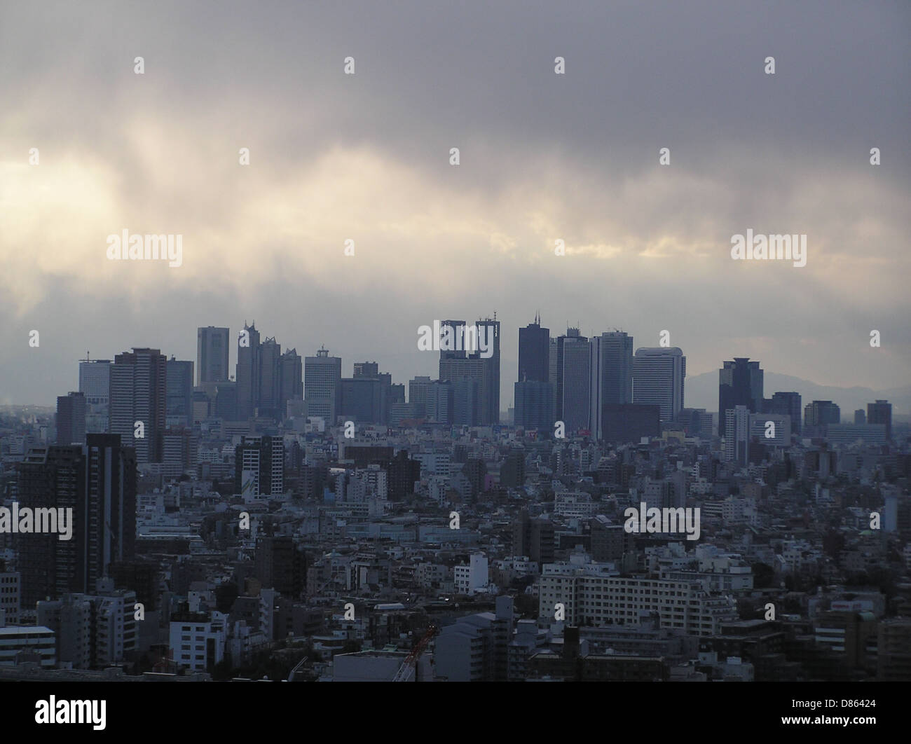 Les gratte-ciel de Shinjuku, Tokyo, représentent l'un des quartiers commerciaux et de divertissement les plus animés de la ville. Cette zone dispose d'une concentration dense de bâtiments de grande hauteur, dont certains servent de siège social à de grandes entreprises et offrent une vue panoramique sur la ville. Banque D'Images