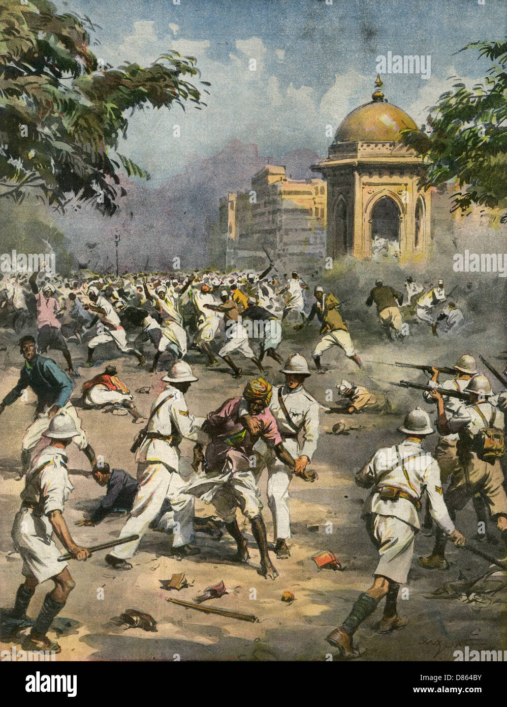 Nationalistes en Inde pendant la Seconde Guerre mondiale Banque D'Images