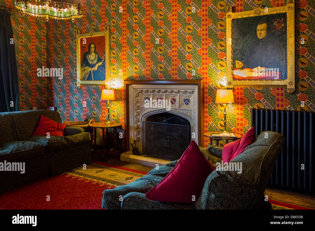 Le Salon de la maison Le Pugin Augustas Grange Ramsgate Kent. Un monument bien de fiducie Banque D'Images