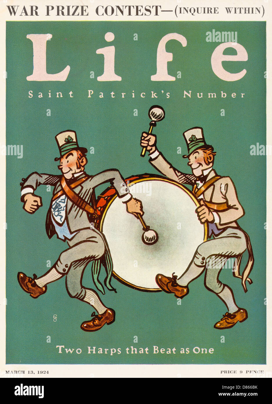 Vie / Saint Patrick 1924 Banque D'Images
