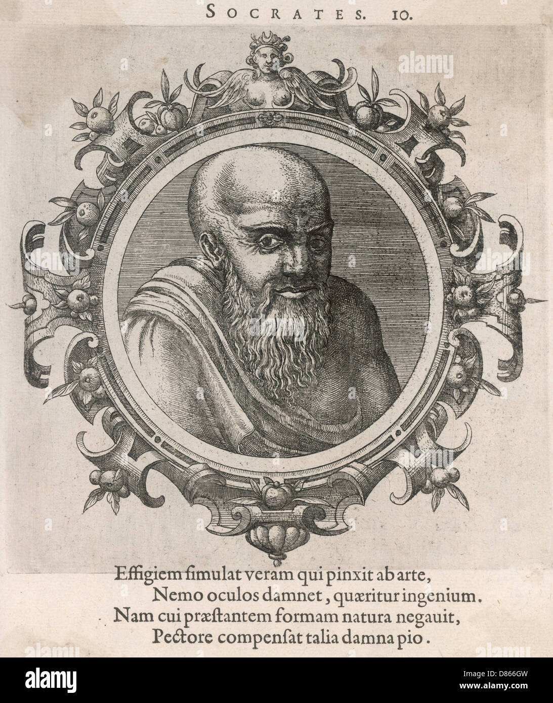 Socrate, philosophe grec d'Athènes Banque D'Images