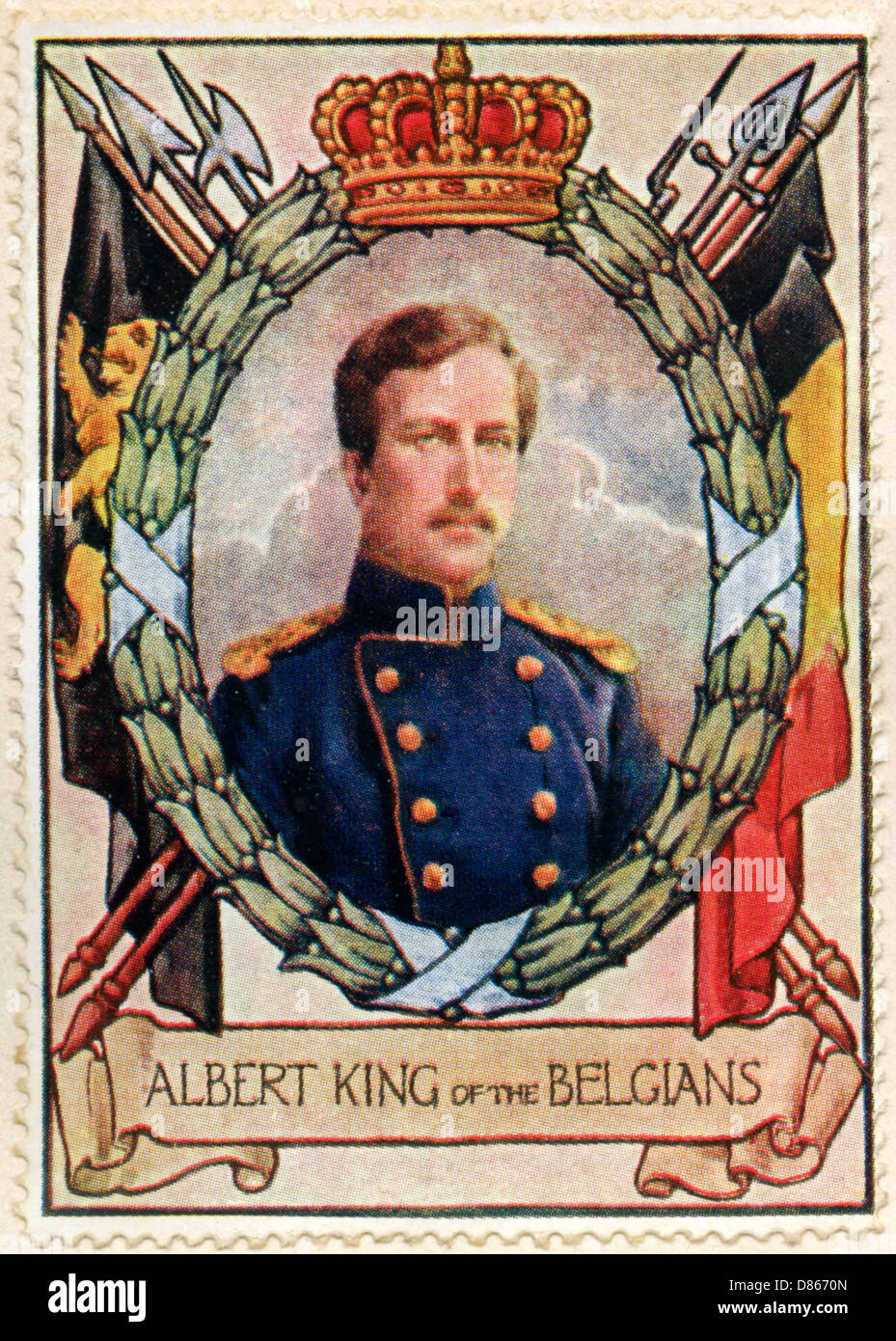 Albert I / Stamp Banque D'Images