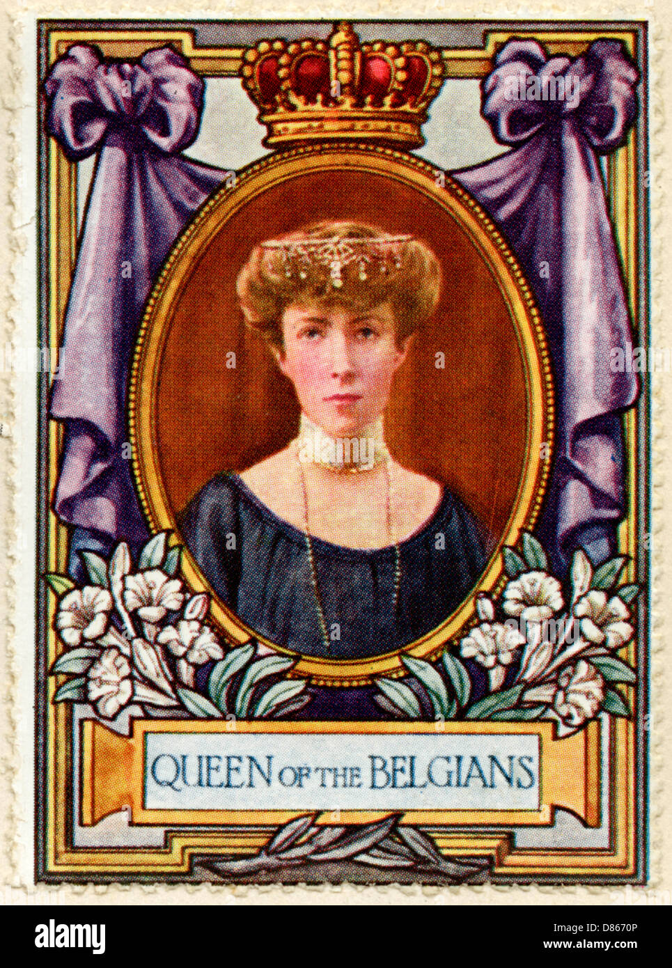 Elizabeth de Bavière / Stamp Banque D'Images