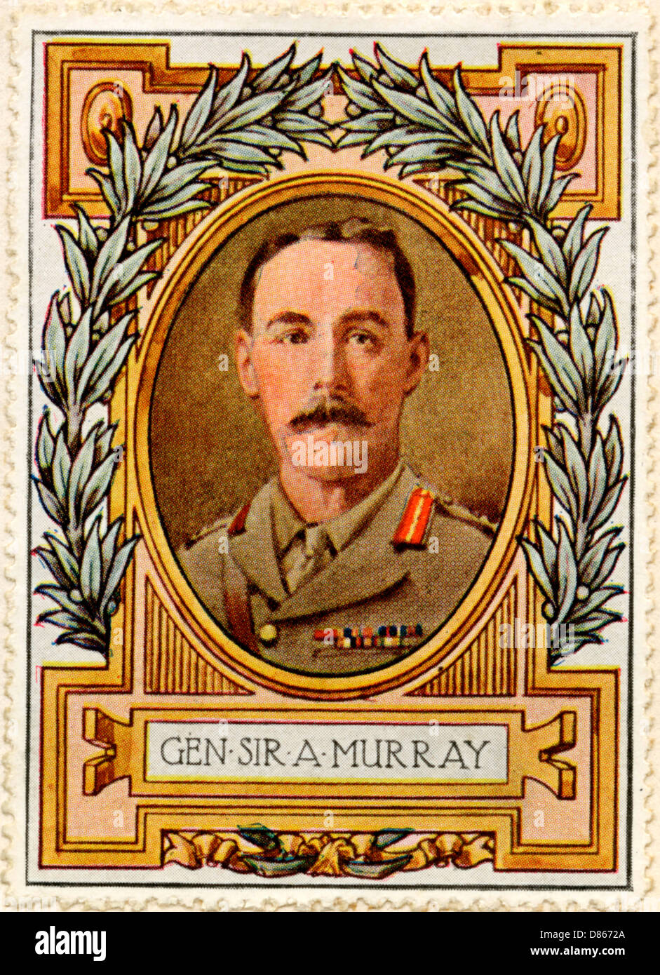 Général Sir A Murray / Timbre Banque D'Images