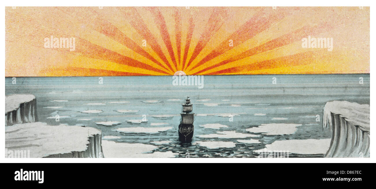 La Terre creuse Banque D'Images