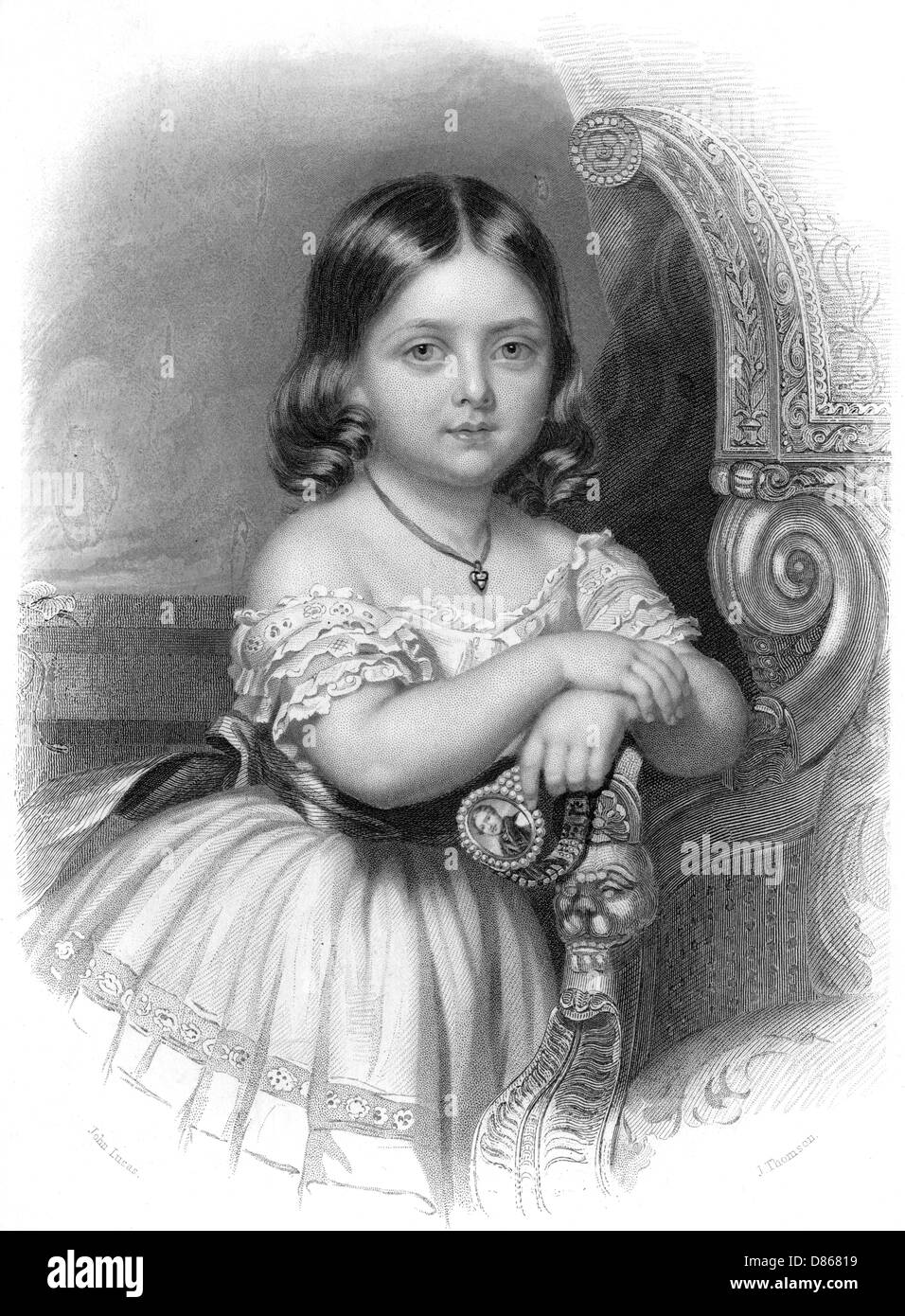 La princesse royale, fille aînée de la reine Victoria. Banque D'Images