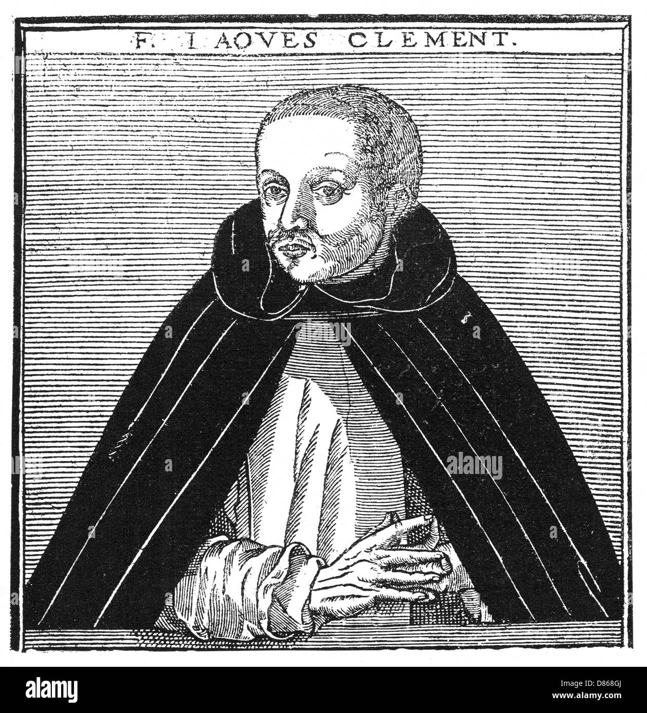 Jacques ClÚment , assassin du roi Henri III Banque D'Images