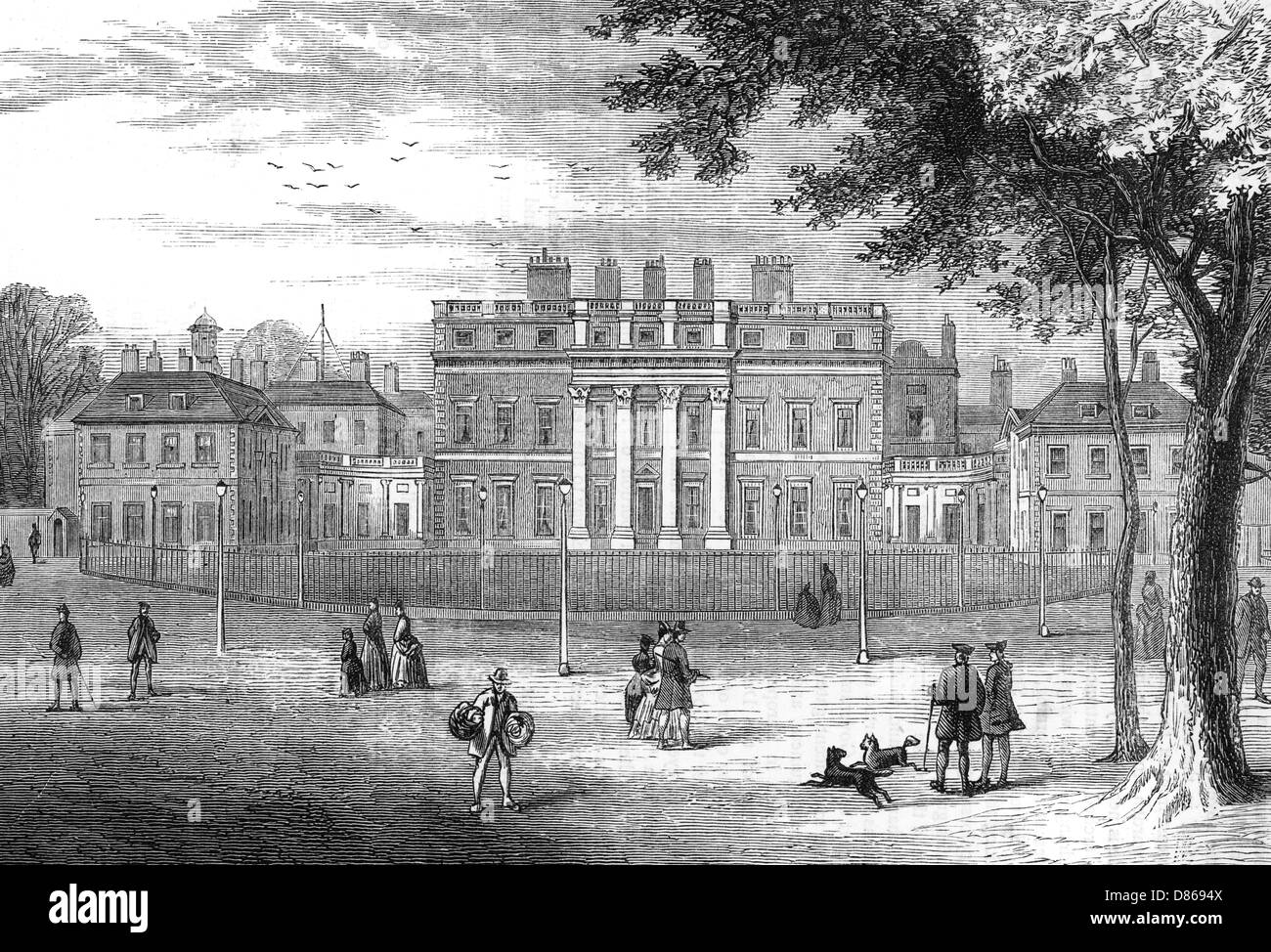 Buckingham House, 1775 Banque D'Images
