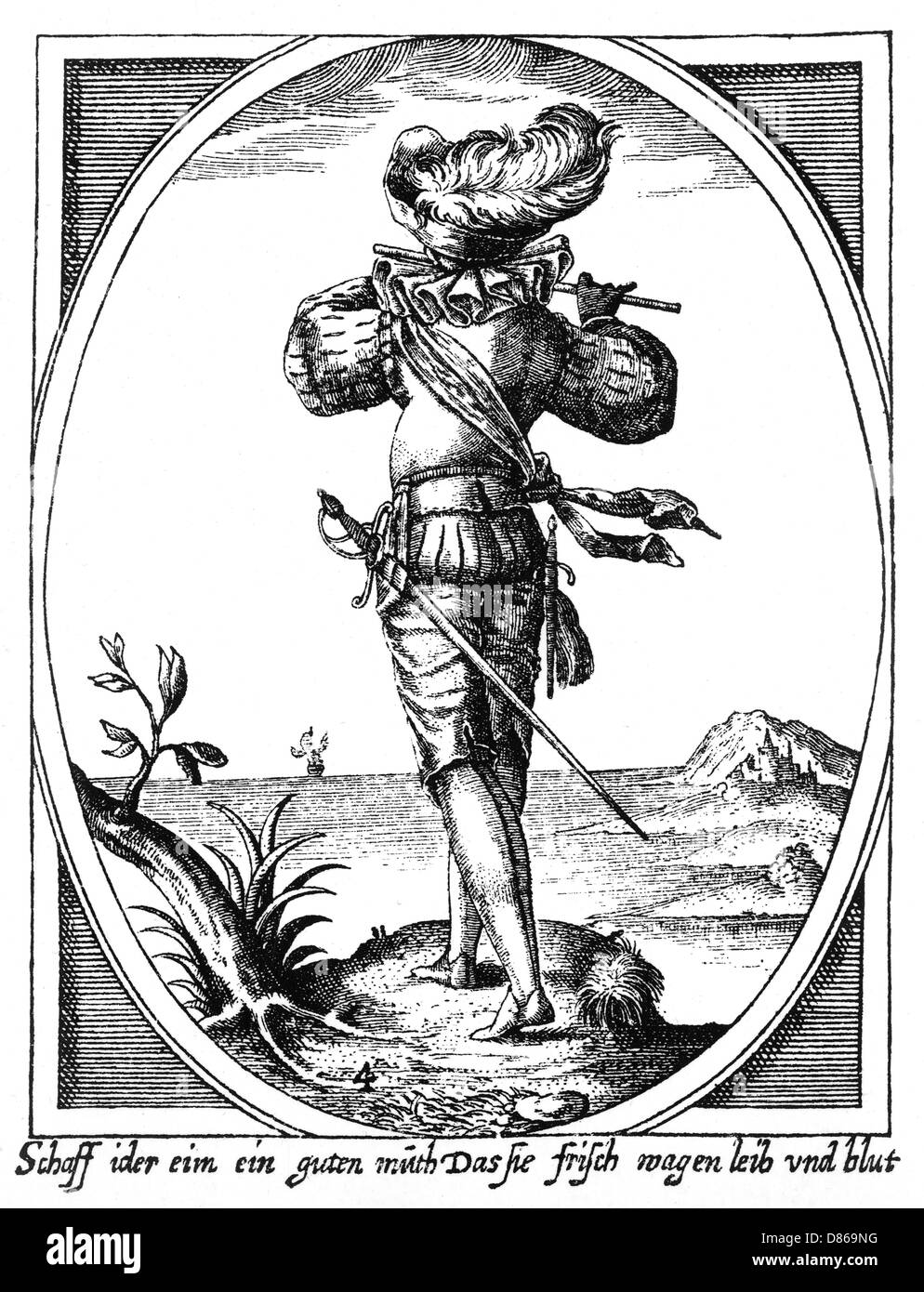 Joueur de Fife, 1598 Banque D'Images