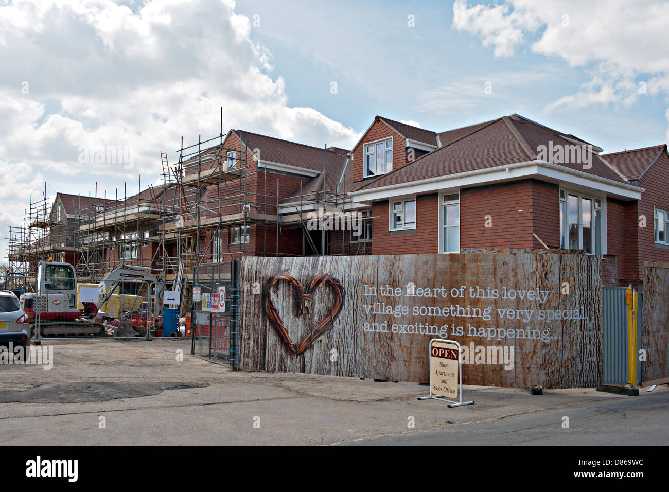 Développement de nouveaux logements à Ticehurst, Sussex, UK Banque D'Images