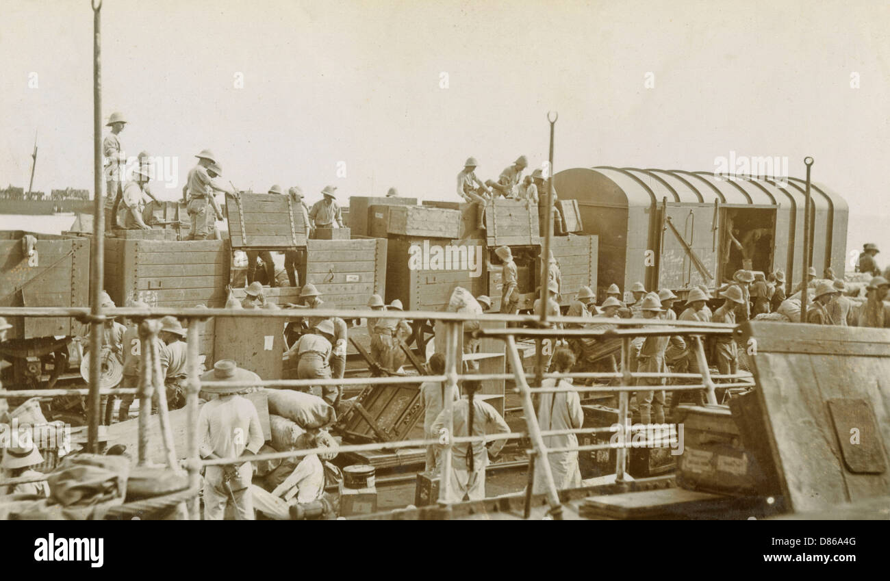 Embarquement des InnisKilling Fusiliers Banque D'Images