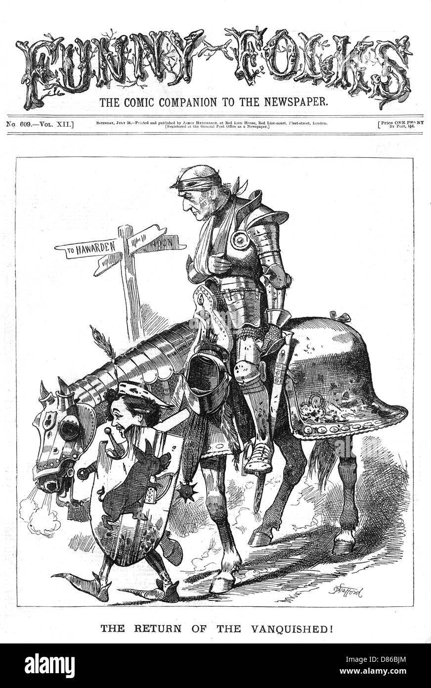 Caricature, le retour des vaincus ! (Glamp) Banque D'Images