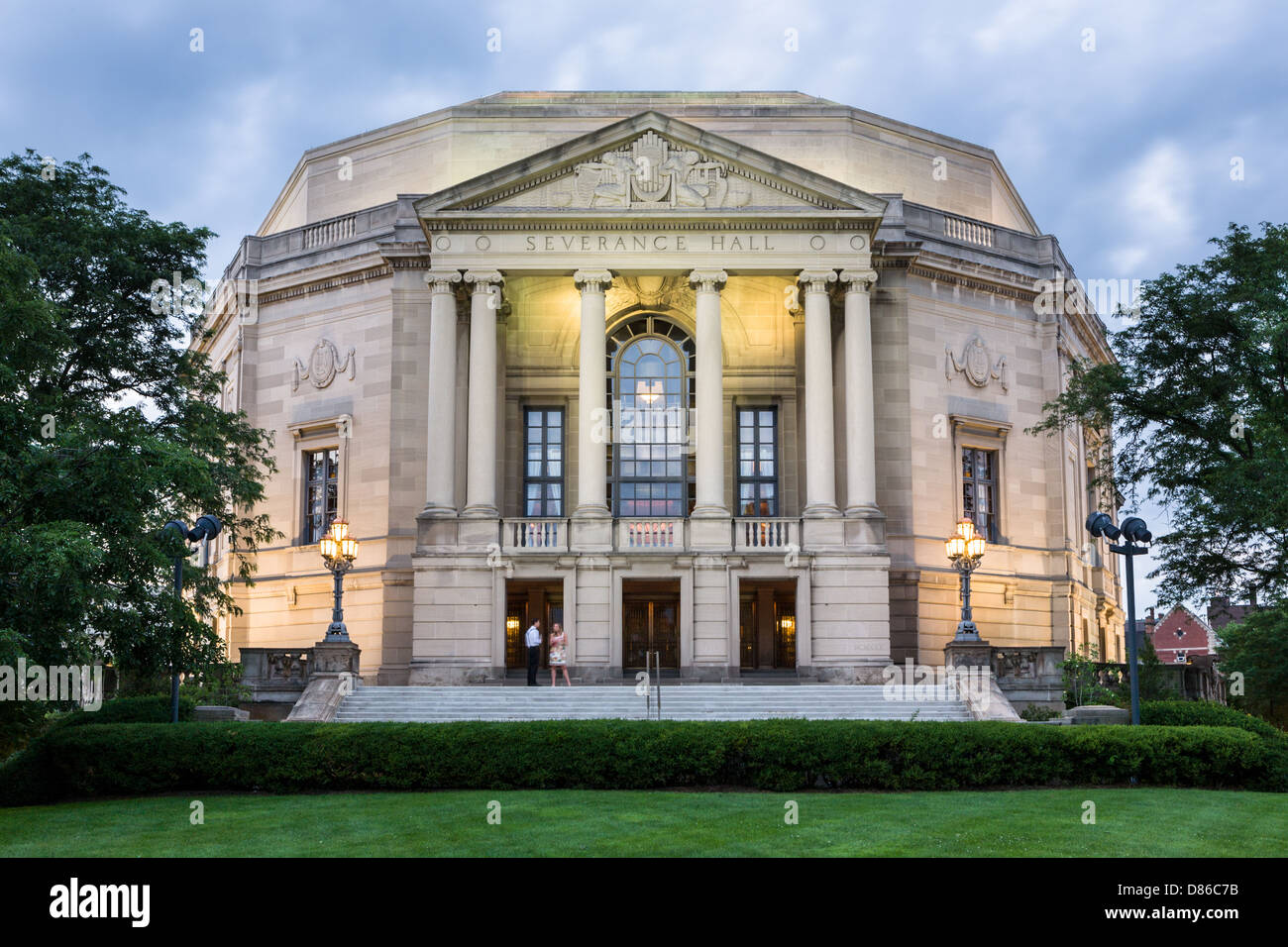 Severance Hall abrite l'Orchestre de Cleveland, Cleveland, Ohio Banque D'Images