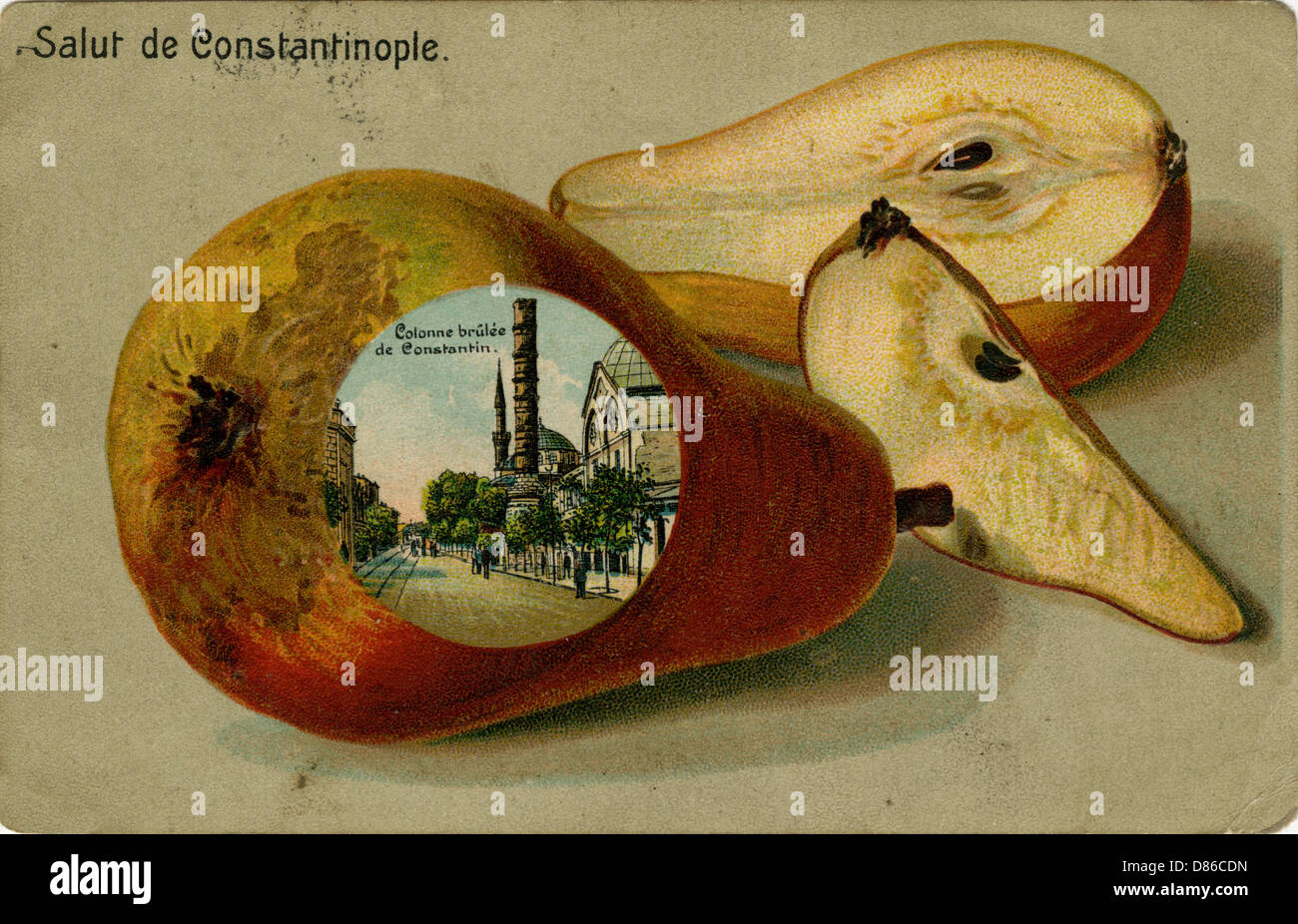 Colonne brûlée de Constantine, Constantinople, Turquie Banque D'Images