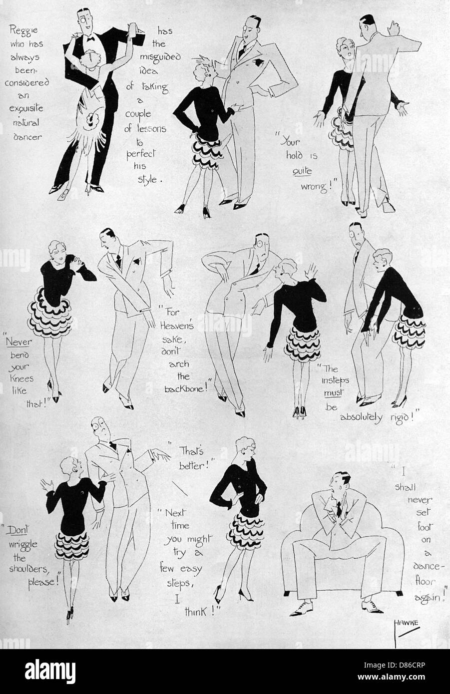 Apprendre à danser. Banque D'Images