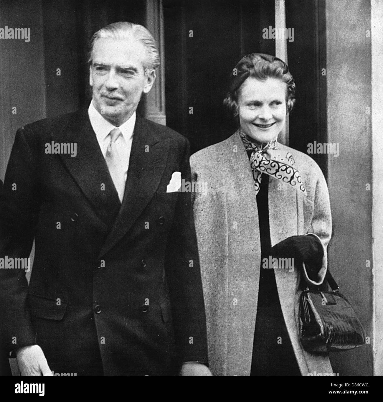 Portrait d'Anthony Eden et Lady Eden. Banque D'Images Portrait d'Anthony Eden et Lady Eden. Banque D'Images