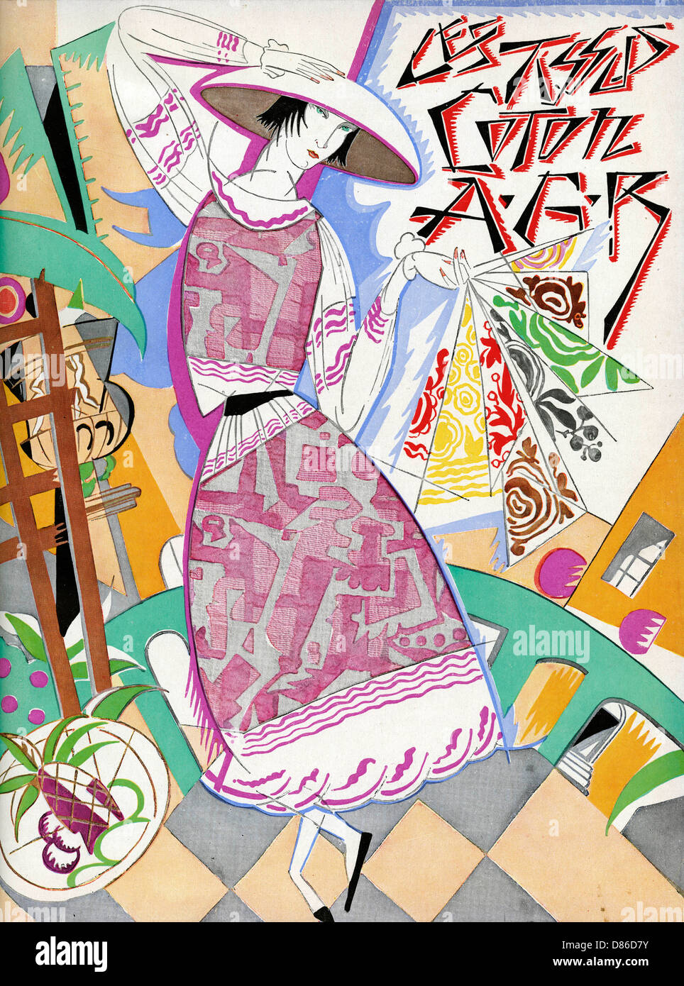 Plaque de couleur, Art gout Beauté, 1924 Banque D'Images