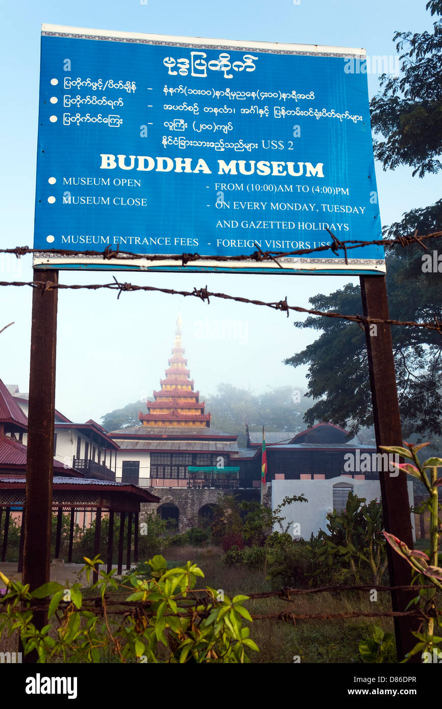 Musée de bouddha, Nyaung Shwe, Myanmar Banque D'Images
