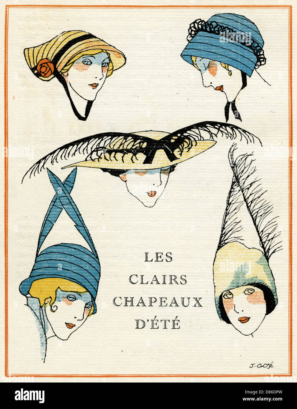 Chapeaux pour femmes 1914 Photo Stock - Alamy