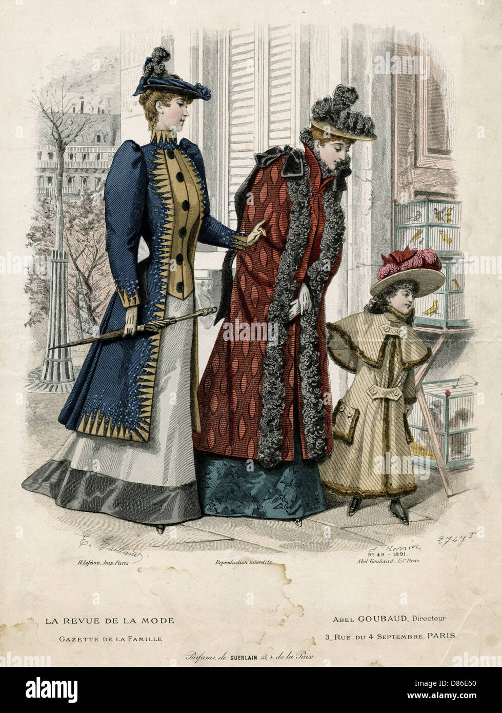 Septembre 1891 Costume Banque D'Images