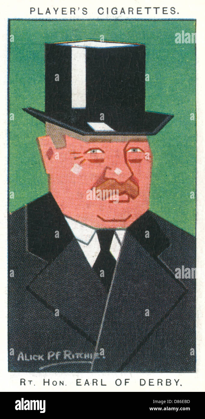 Edward George Villiers Stanley, 17th comte de Derby Banque D'Images