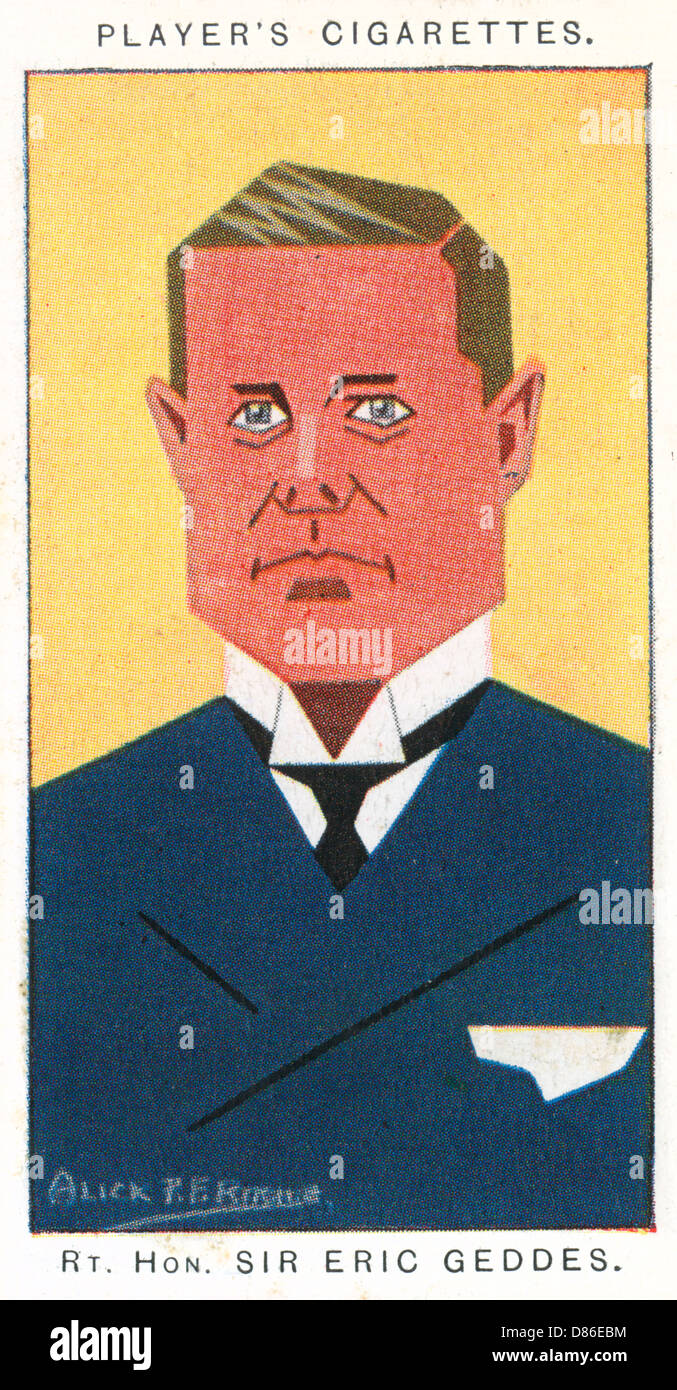 Sir Eric Campbell-Geddes - politicien britannique Banque D'Images
