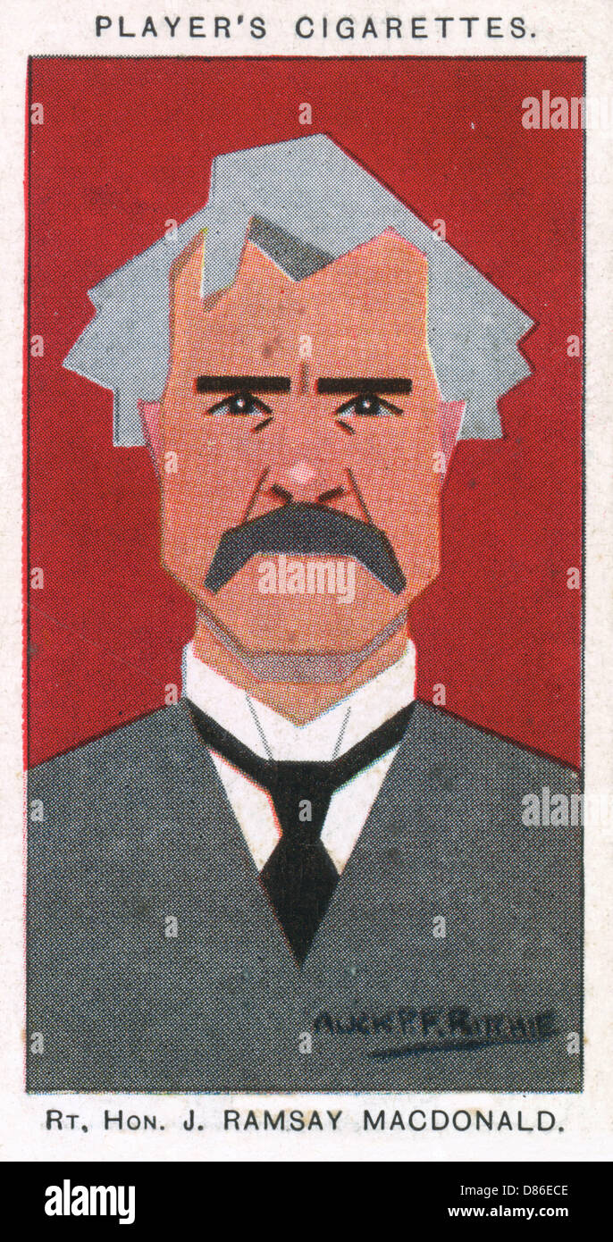 James Ramsay MacDonald - politicien travailliste britannique Banque D'Images