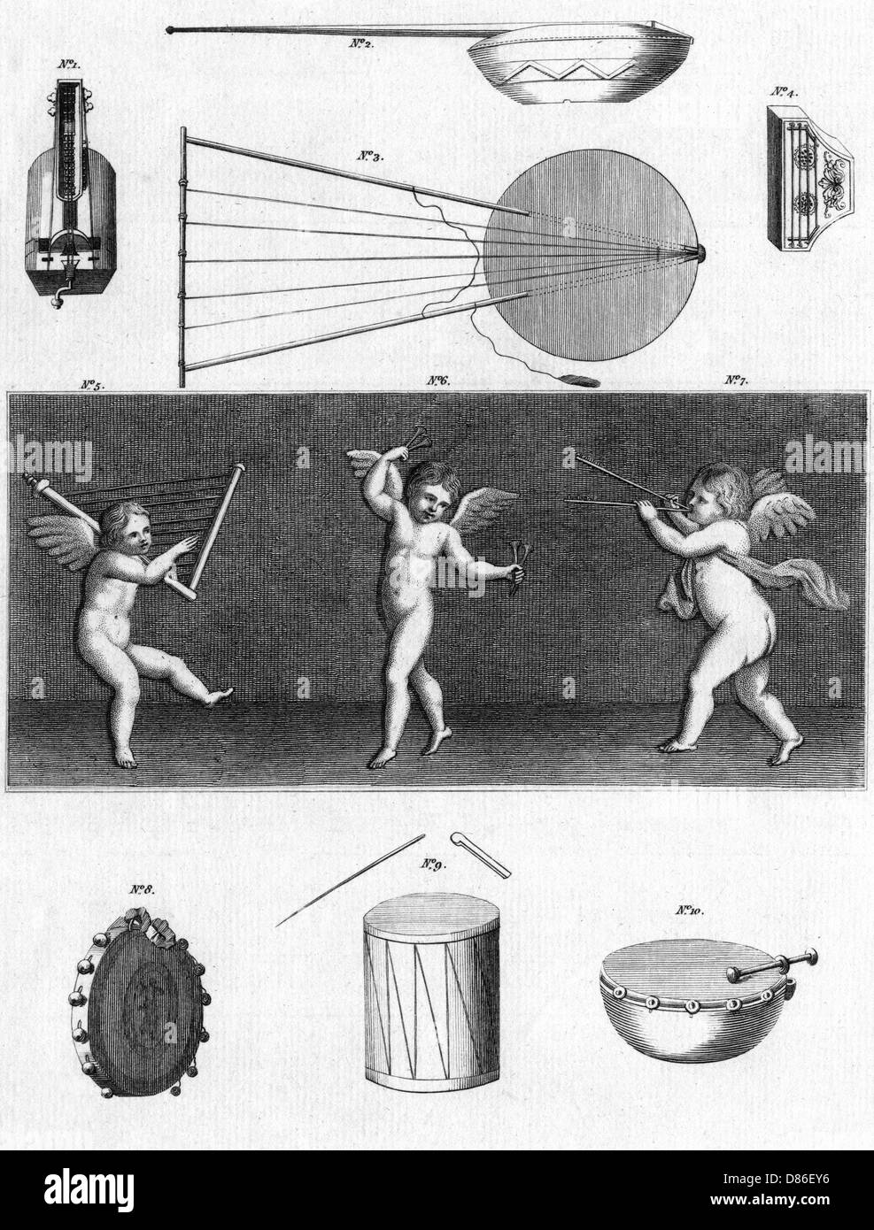 Instruments de musique anciens Banque D'Images