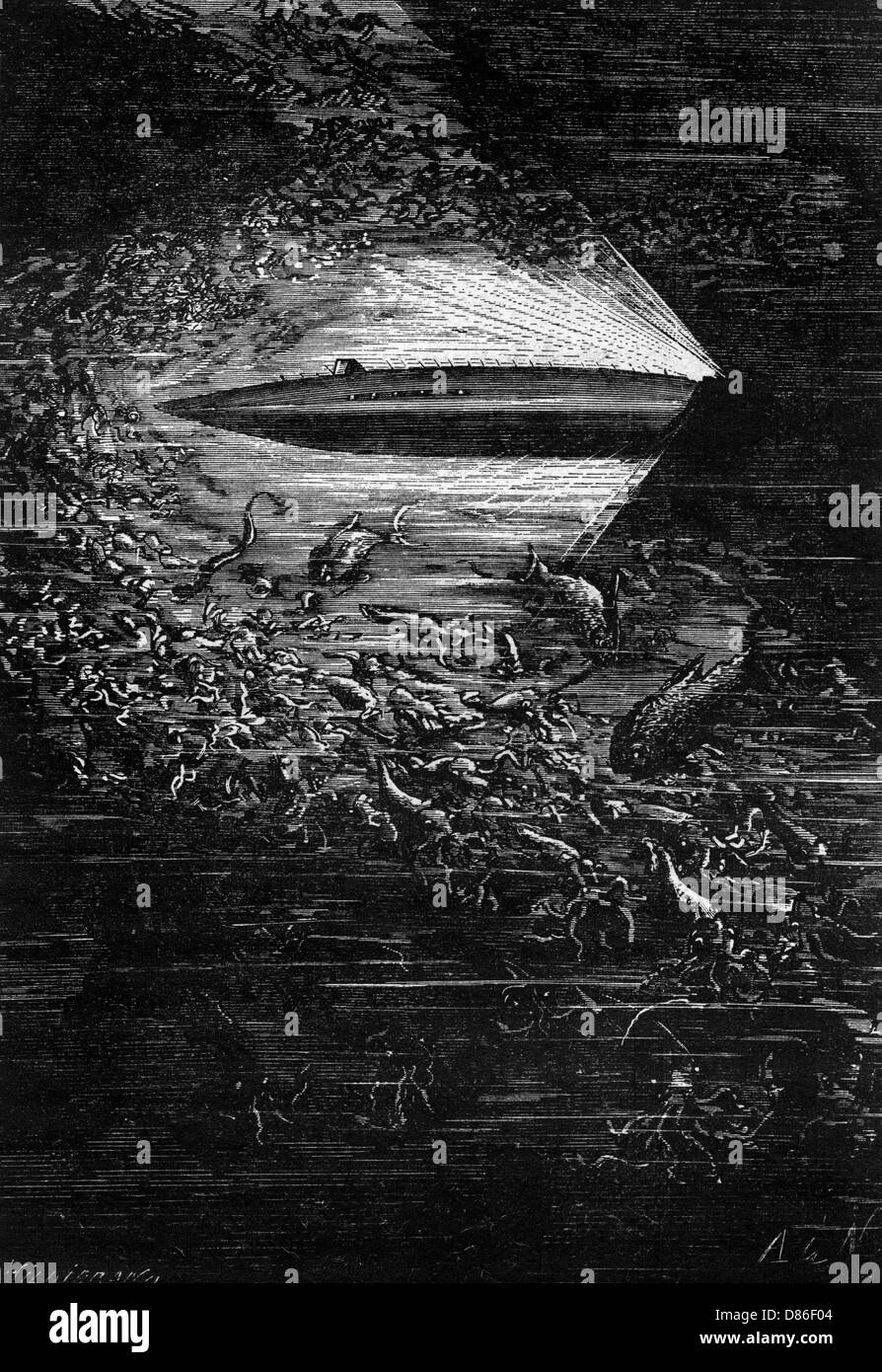 Le Nautilus - 20 000 ligues sous la mer Banque D'Images