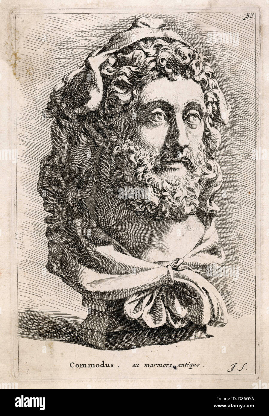 L'EMPEREUR COMMODUS Banque D'Images