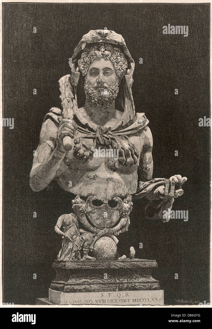 L'EMPEREUR COMMODUS Banque D'Images