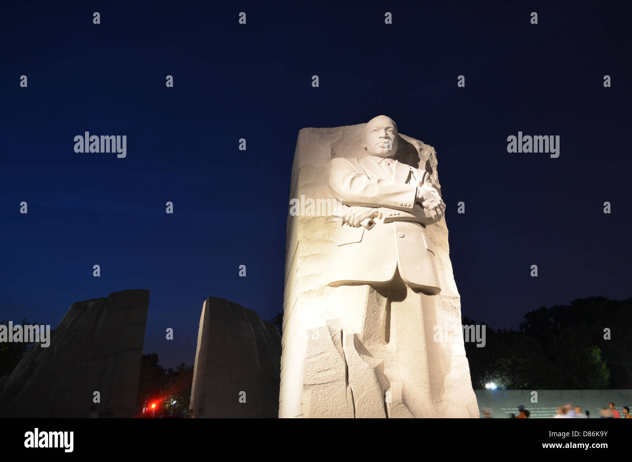 Statue de Martin Luther King à Washington D.C. Banque D'Images