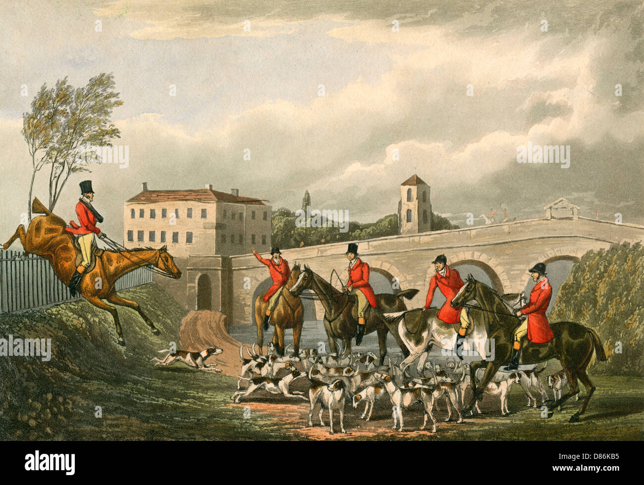 HUNTER AFFICHE DES PROUESSES Banque D'Images