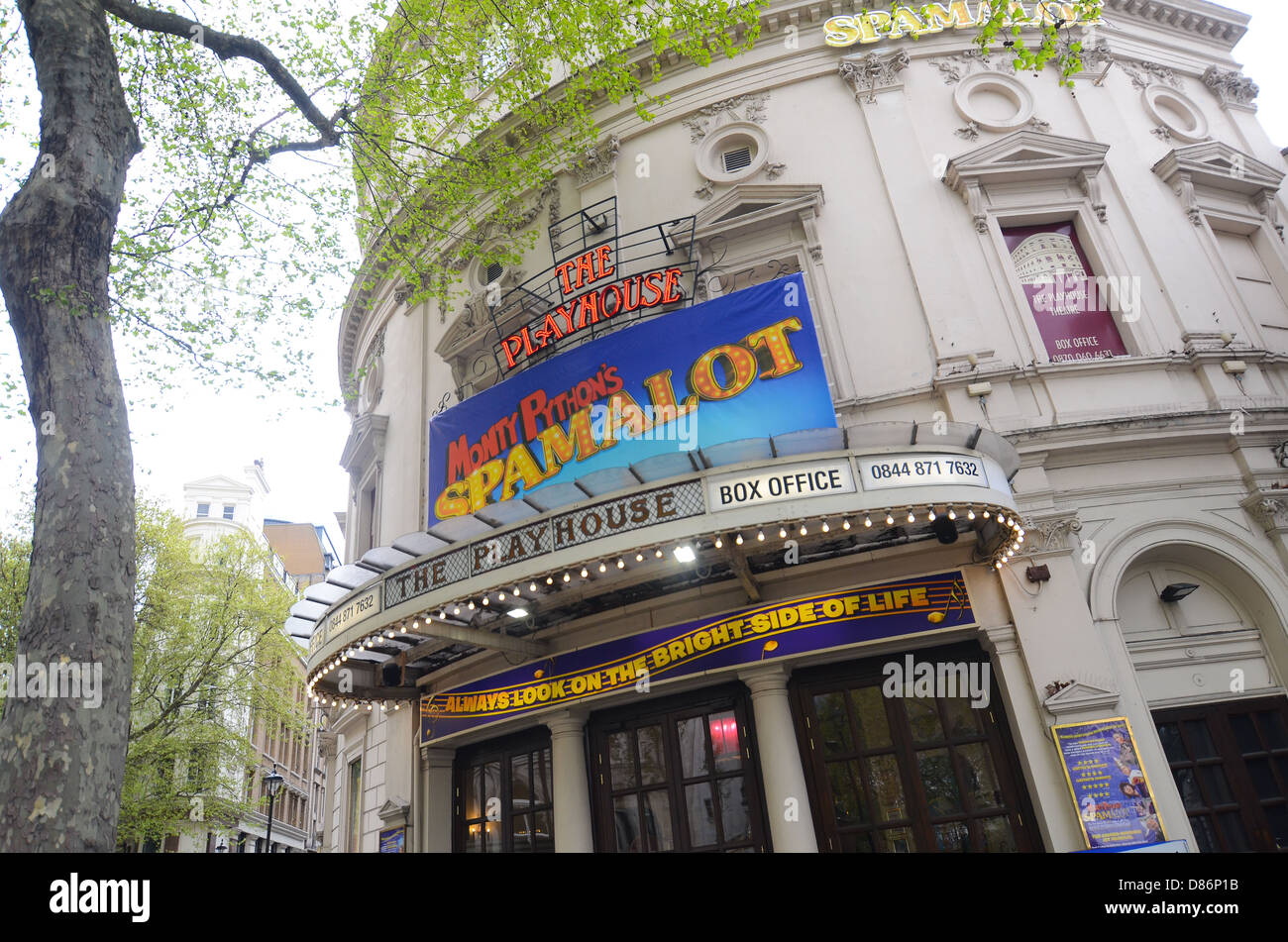 Spamalot théâtre Playhouse dans le centre de Londres, au Royaume-Uni. Banque D'Images