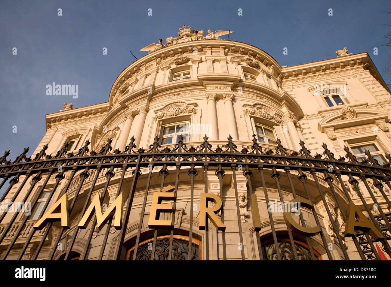 Palacio de Linares / Casa de America sur la Plaza de Cibeles à Madrid, Espagne, Europe Banque D'Images