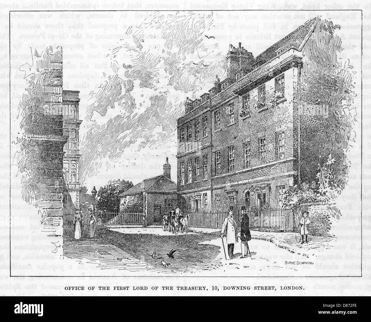 Londres/Downing Street Banque D'Images